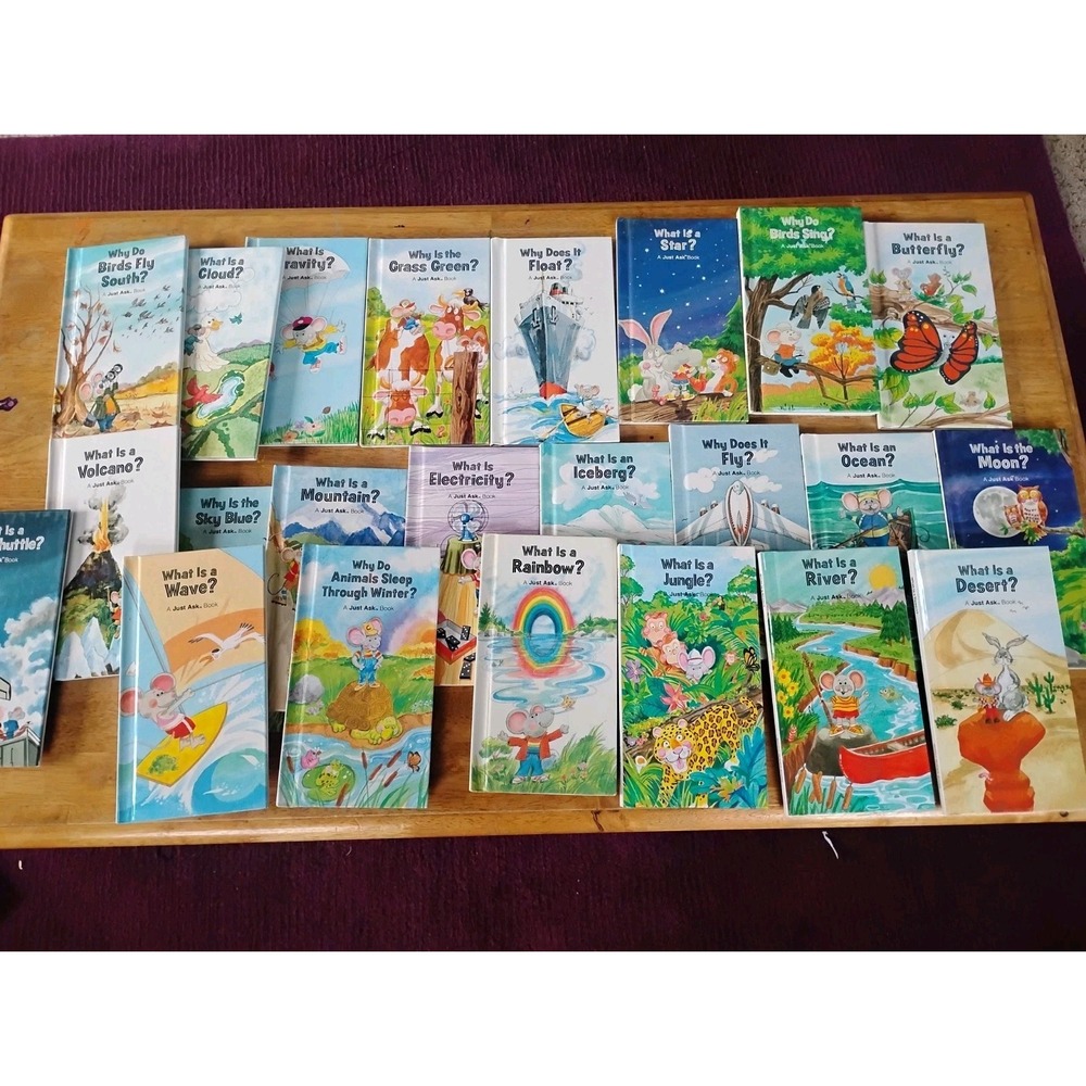 Weekly Reader Just Ask Books Lot of 24 What, Why Hardcovers Vtg 1980s No Dup